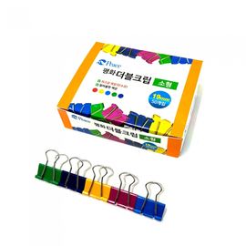 [PEACE] Double Binder Clips Small 19mm | 50 Clips per Box | High-Carbon Spring Steel | Rust-Resistant & Long-Lasting | Made in Korea